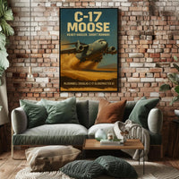 C-17 Globemaster III on Airfield Military Recruitment Poster