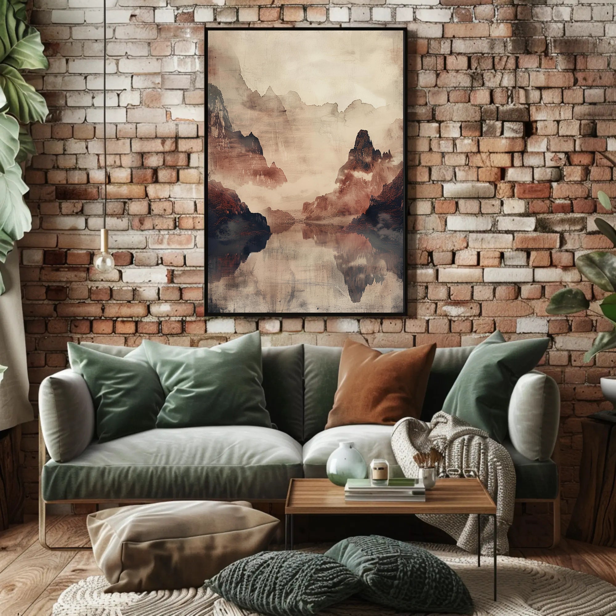 Mystical Mountain Landscape Poster