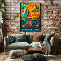 Fly to Antigua Barbuda Poster