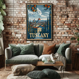 Scenic Tuscany: A Panoramic View of Tradition and Nature Poster