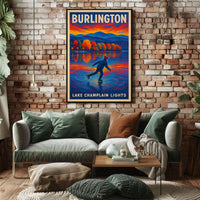 Burlington Lake Champlain Lights Poster
