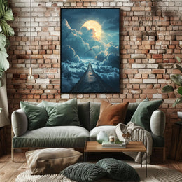 Surreal Road to the Sky Fantasy or Mythology Poster PosterGoat