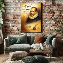 Miguel de Cervantes The Quintessential Writer of the Golden Age Poster