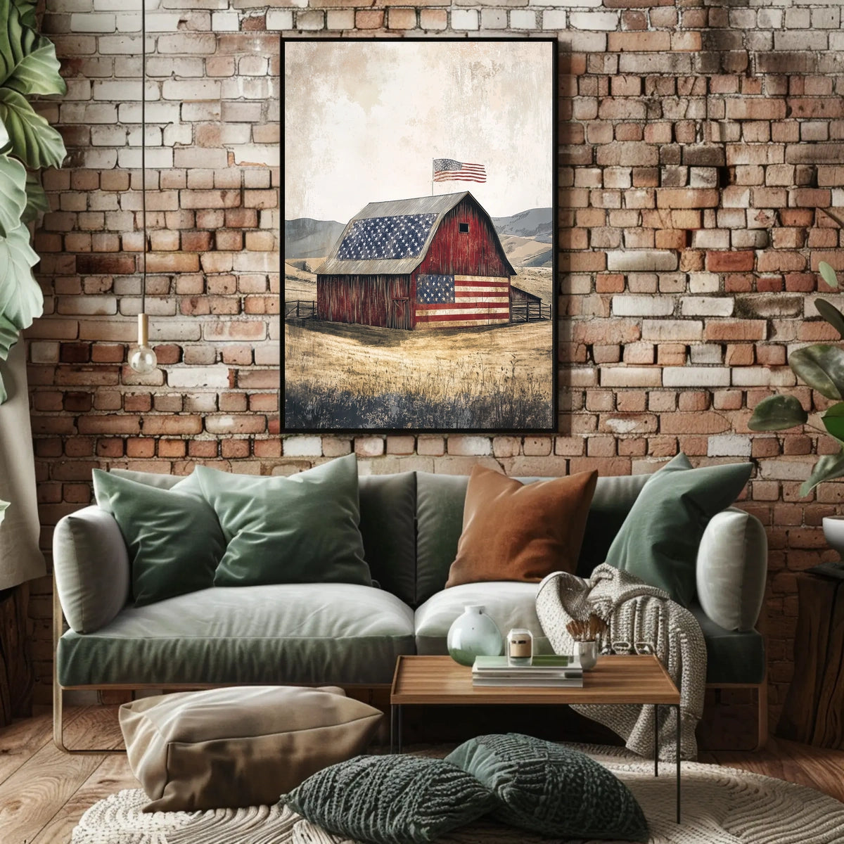 rustic barn Poster