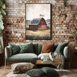 rustic barn Poster