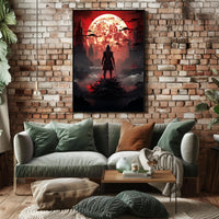 Warrior Under The Blood Moon Poster