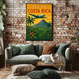 Fly to Costa Rica Poster