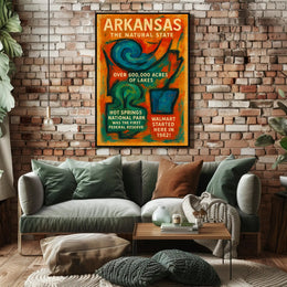 Arkansas The Natural State Poster