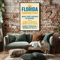 Discover Florida The Sunshine State Poster PosterGoat