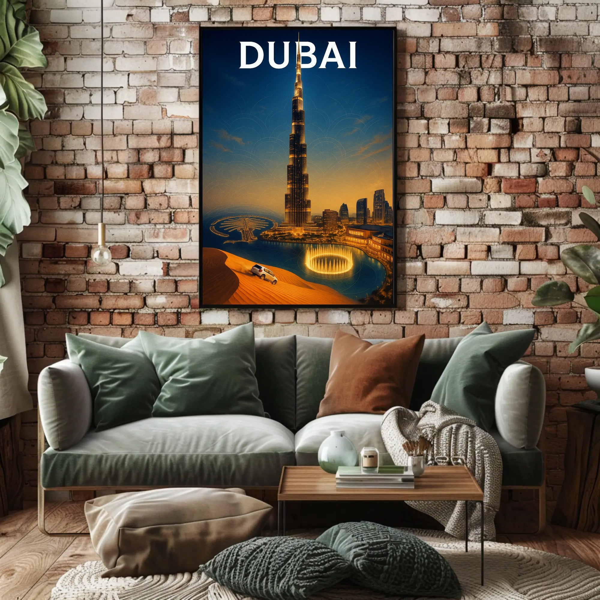 Dubai Skyline Poster