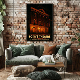 Abraham Lincoln Fords Theatre Poster