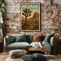 Nevada Desert Landscape Poster