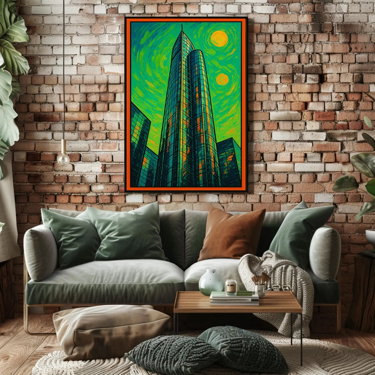 Abstract Urban Skyline Poster