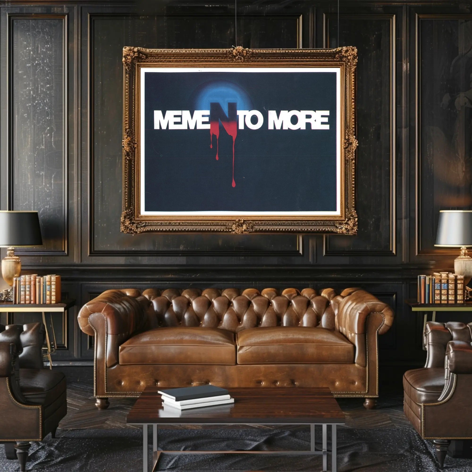Evocative Typography with Dark Imagery Poster