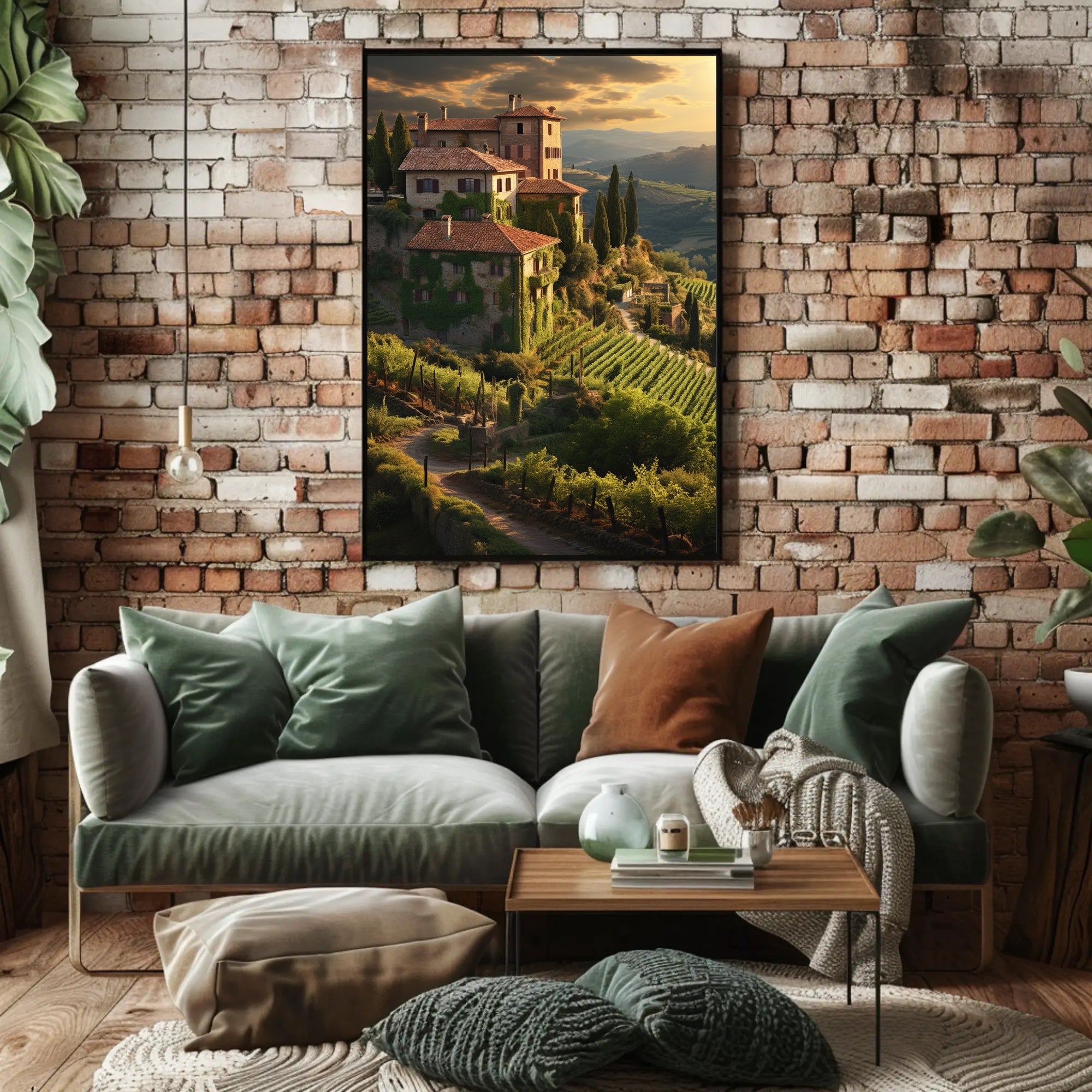 Tuscan Countryside Landscape Wall Art Cultural or Heritage Poster