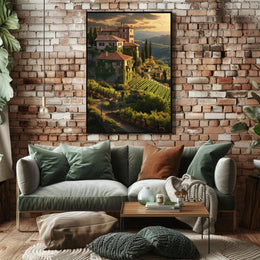 Tuscan Countryside Landscape Wall Art Cultural or Heritage Poster