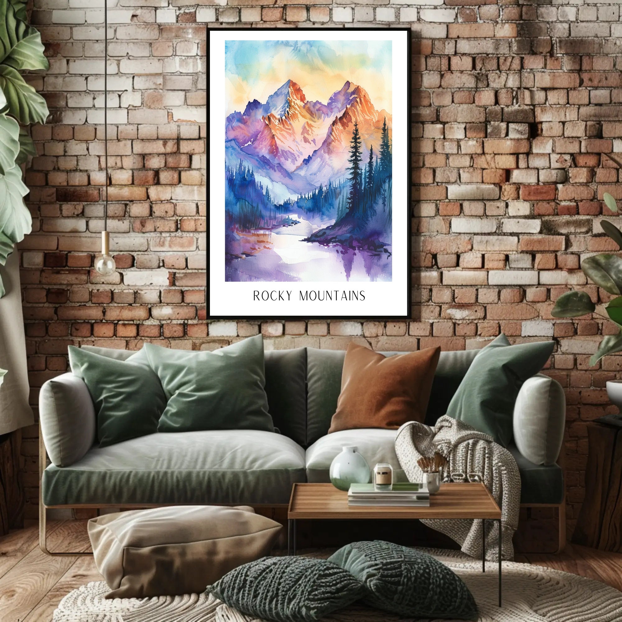Majestic Rocky Mountains Poster PosterGoat