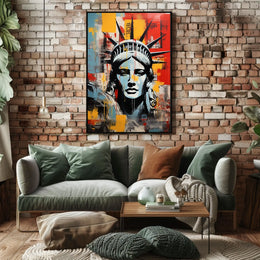 Statue of Liberty Modern Marvel Travel Poster