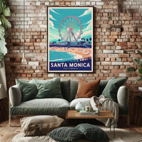 Santa Monica Beachside Bliss Poster