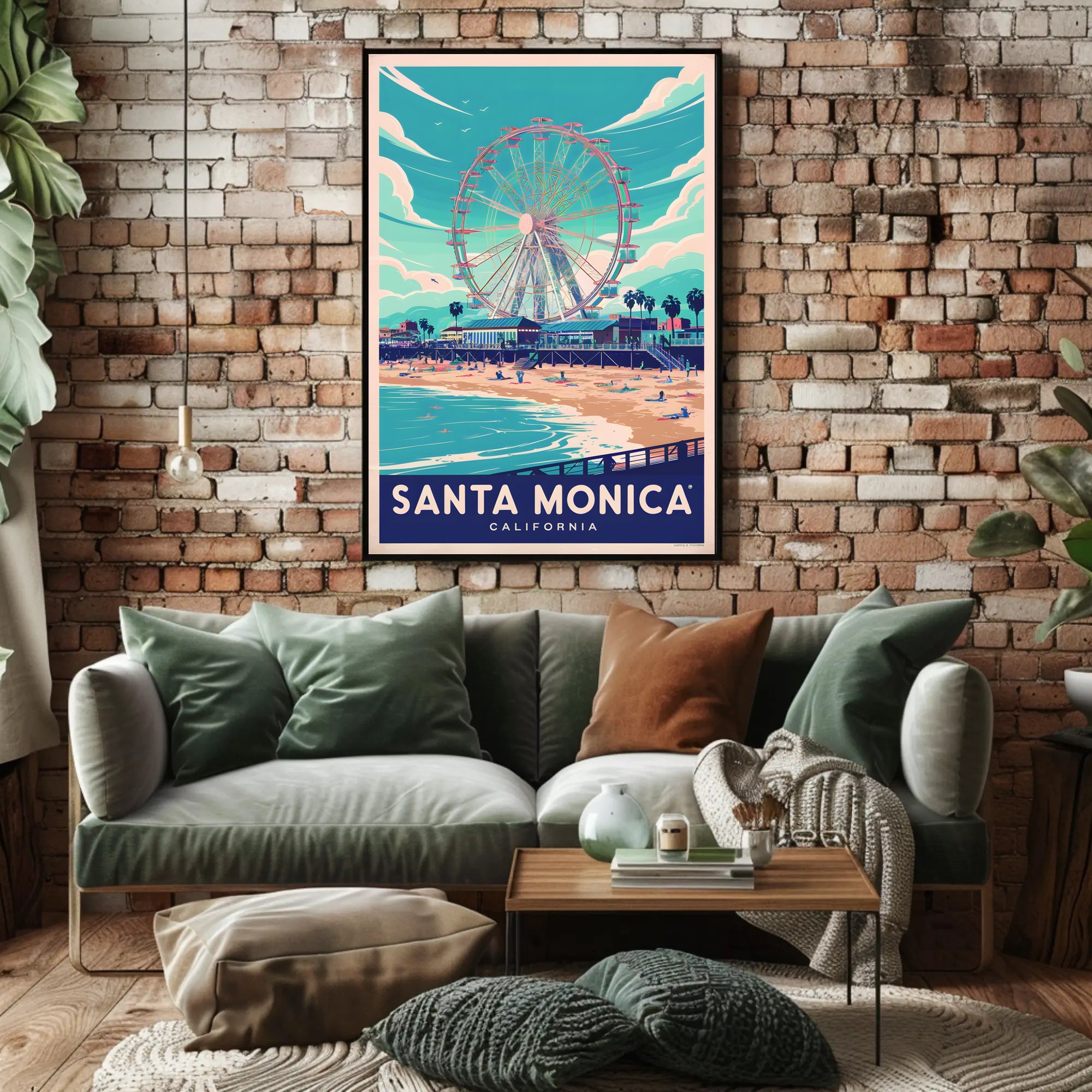 Santa Monica Beachside Bliss Poster