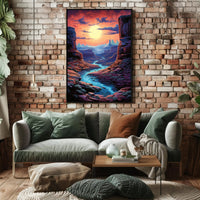 Desert Sunset Serenity Poster PosterGoat