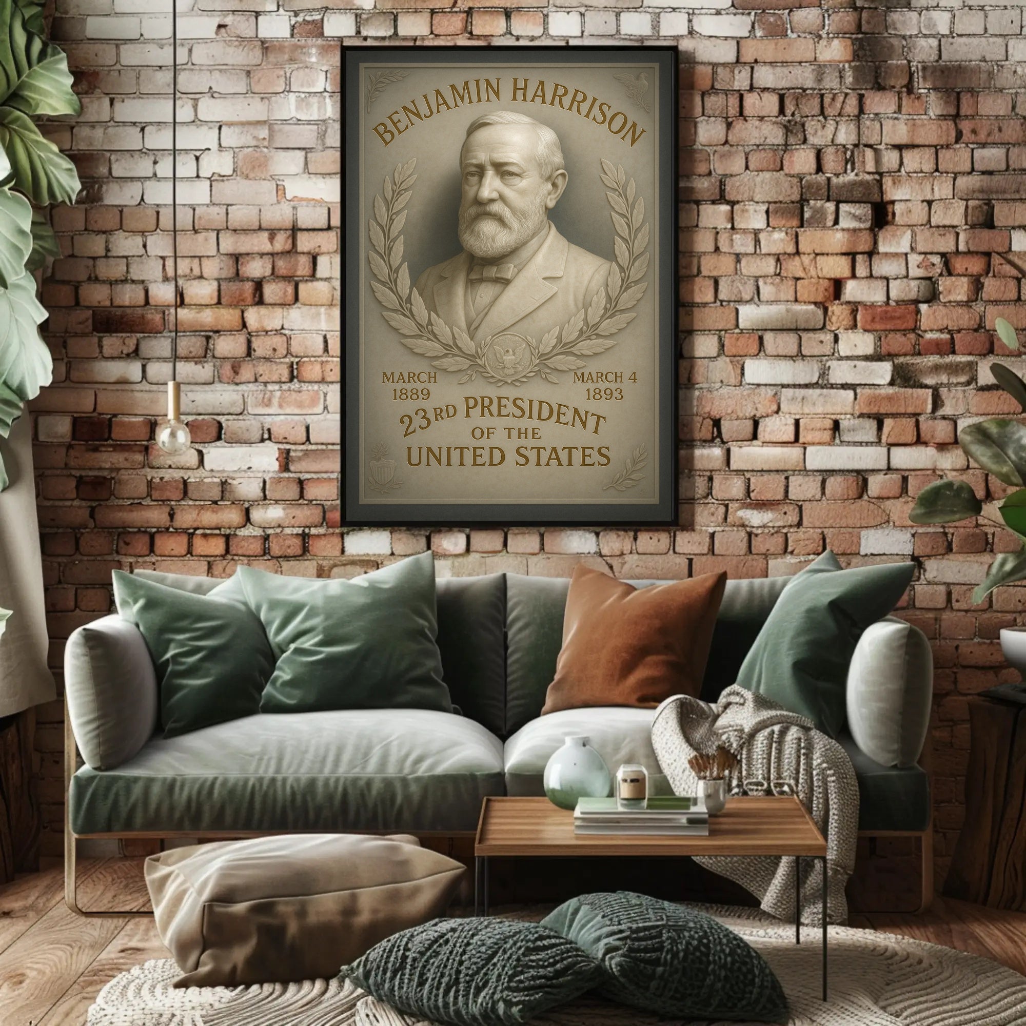 Benjamin Harrison 23rd President Poster PosterGoat