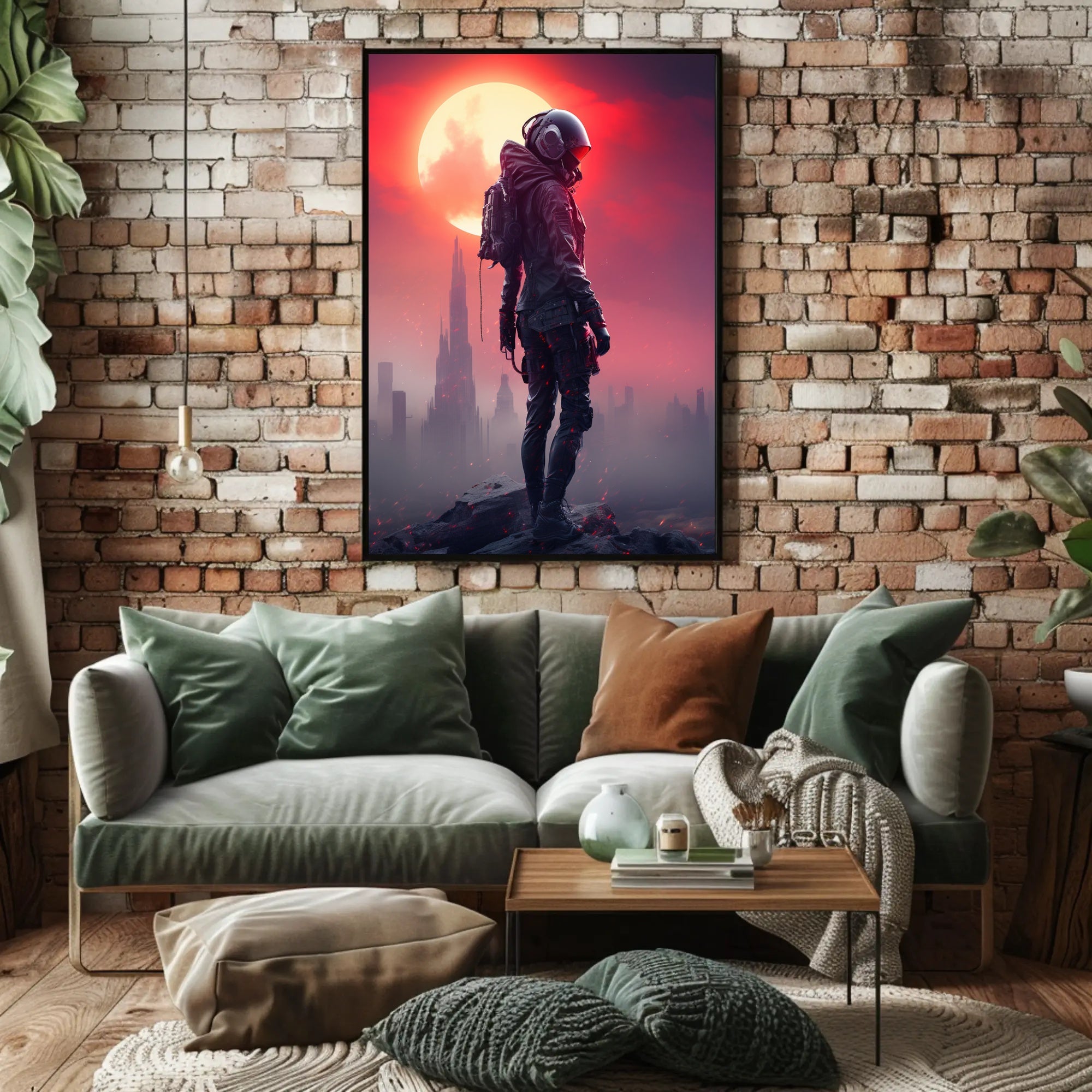 Futuristic Sentinel Poster PosterGoat