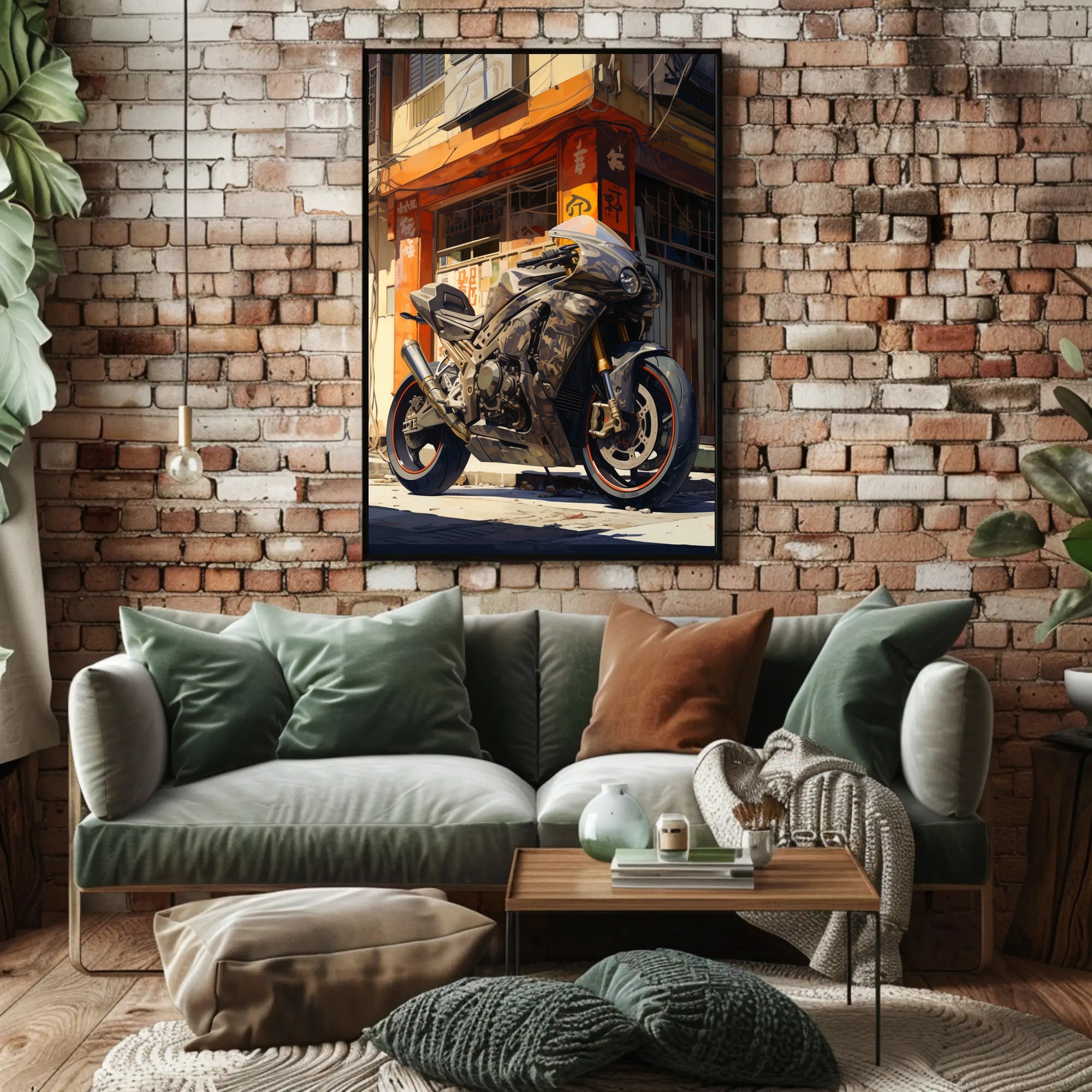 Urban Motorcycle Adventure Poster PosterGoat