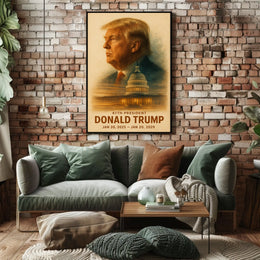 Donald Trump Visionary Leader Reflection Timeless Patriot Digital Art Legacy Poster