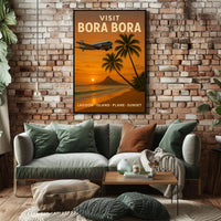 Bora Bora Sunset Adventure Travel Poster PosterGoat