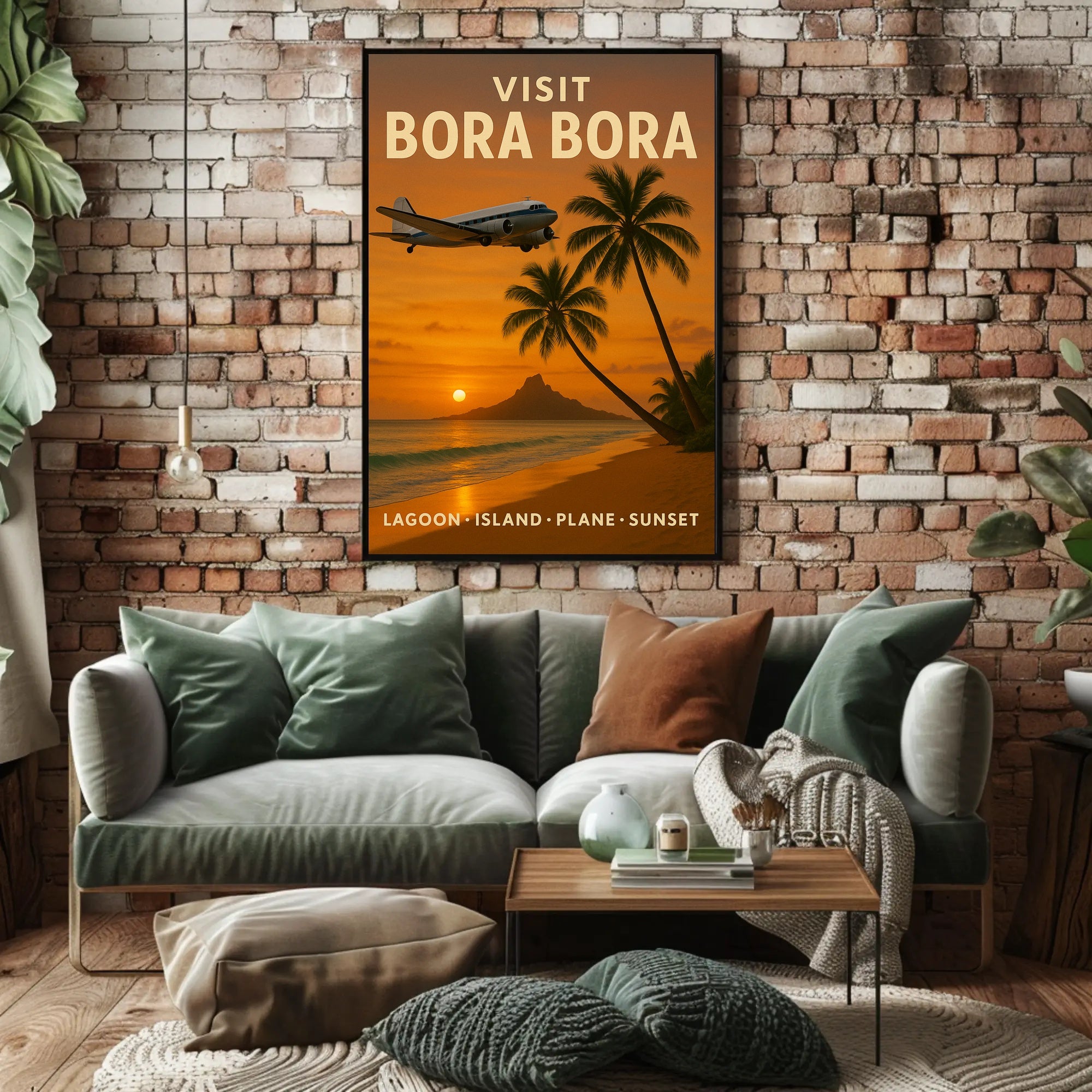 Bora Bora Sunset Adventure Travel Poster PosterGoat