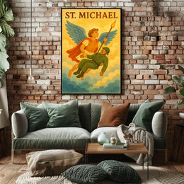 St. Michael Archangel Spiritual Art Poster