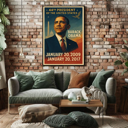 Barack Obama Inspirational Presidential Era Historical Poster