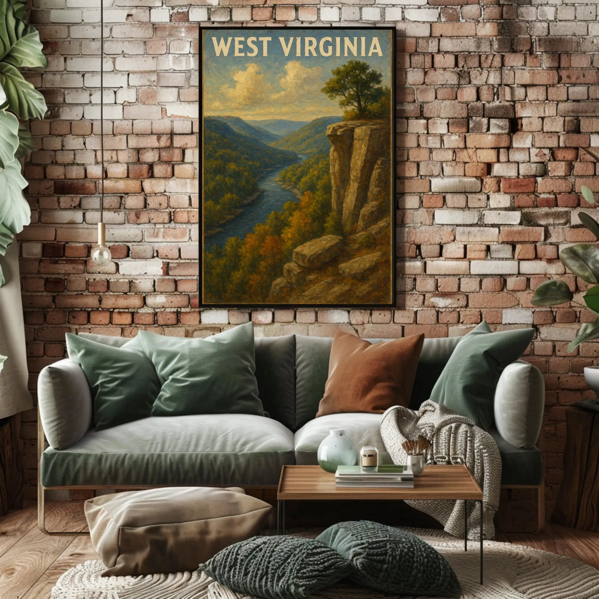 West Virginia Scenic Landscape Poster