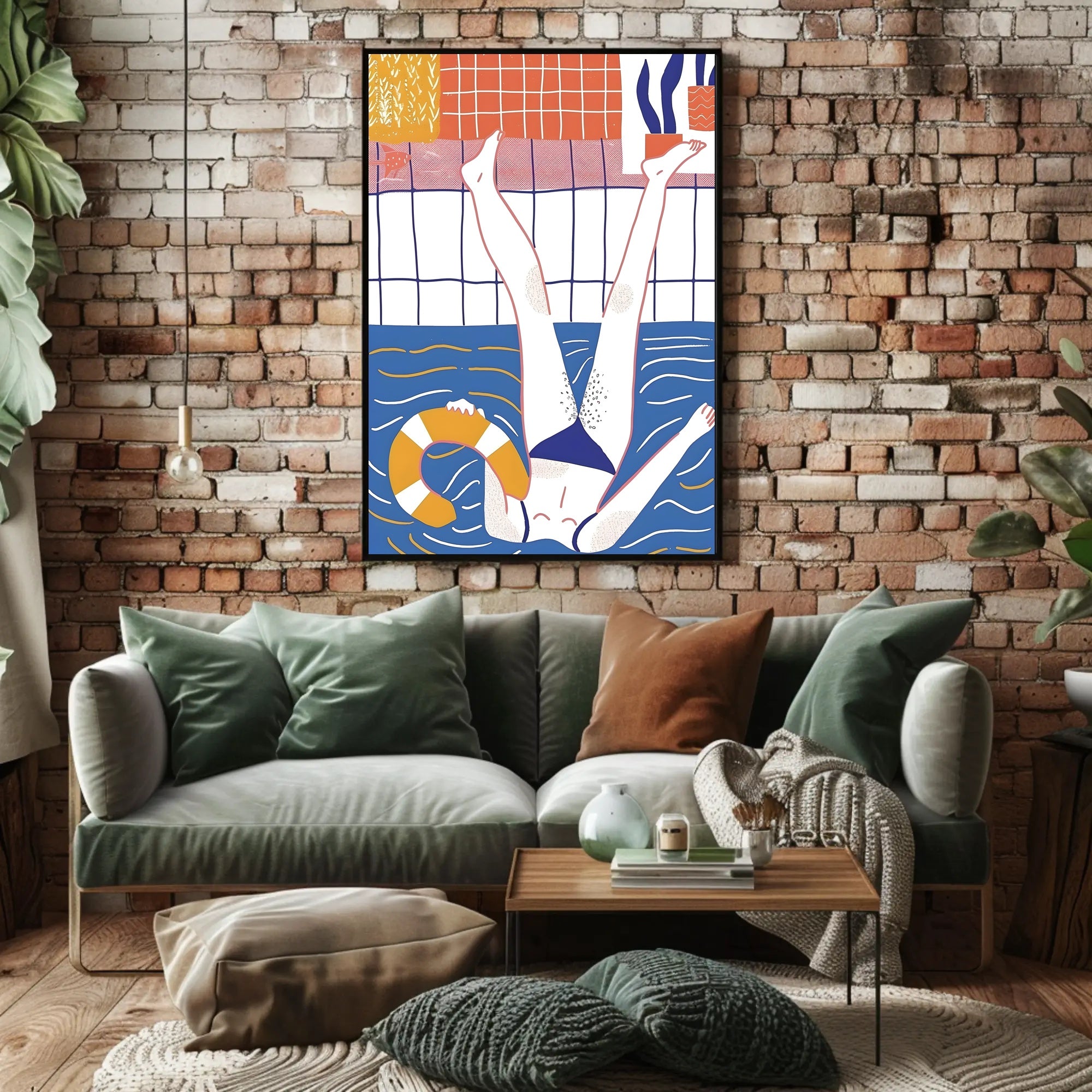 Poolside Relaxation Poster