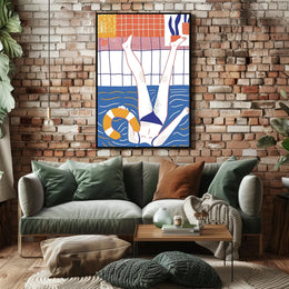 Poolside Relaxation Poster