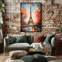 Eiffel Tower Artistic Travel Poster