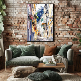 Austria Salzburg Old Town with Fortress Poster