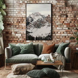 Winter Majesty: Snowy Mountain Landscape National Park Poster
