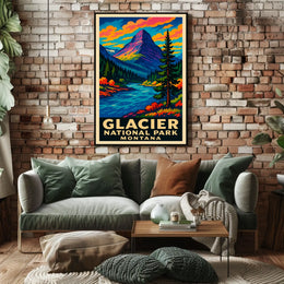 Glacier National Park Montana Poster