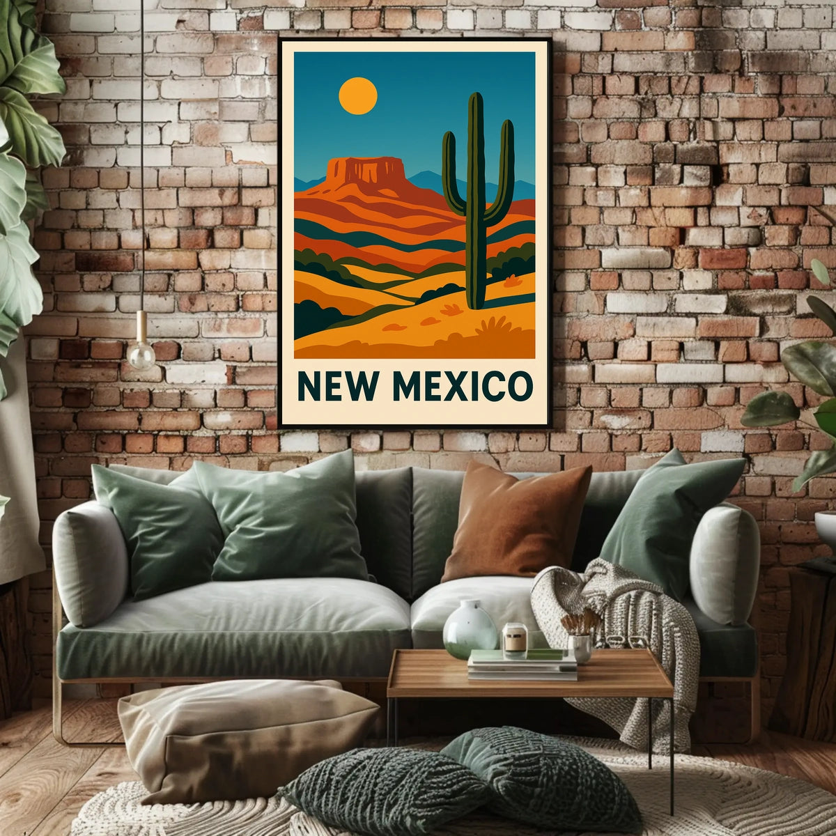New Mexico Desert Landscape Poster