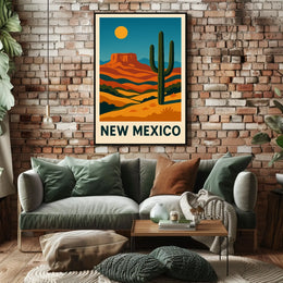 New Mexico Desert Landscape Poster