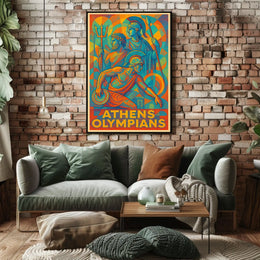 Athens Olympians Poster
