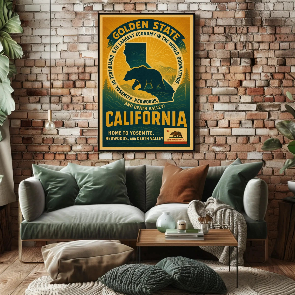 California The Golden State Poster