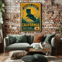 California The Golden State Poster
