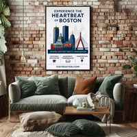 Experience the Heartbeat of Boston Poster