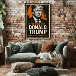 Trump Statesman Legacy Grunge Patriotic Poster