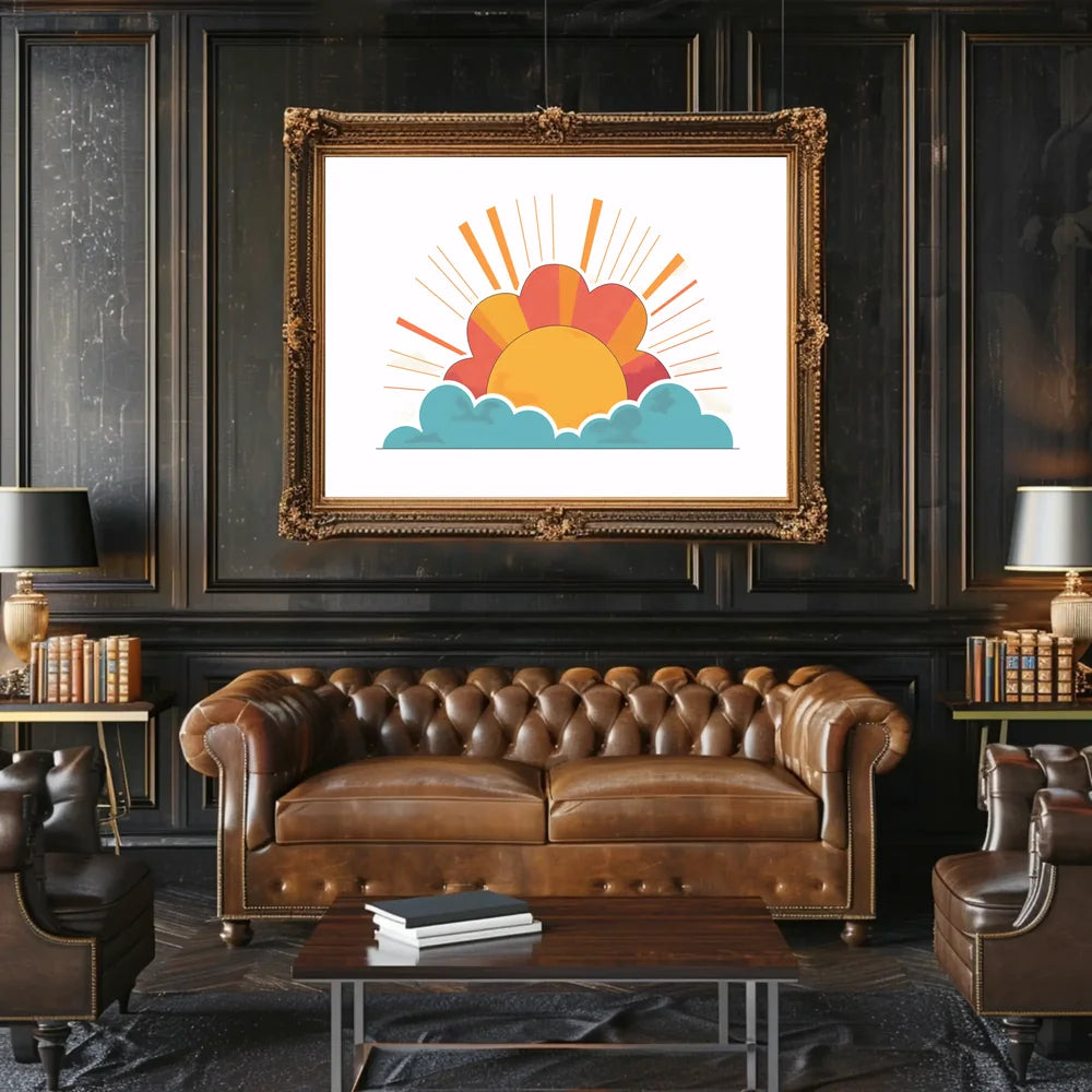 Sunrise Art Poster: Hopeful New Beginnings Decor