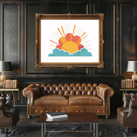 Sunrise Art Poster: Hopeful New Beginnings Decor