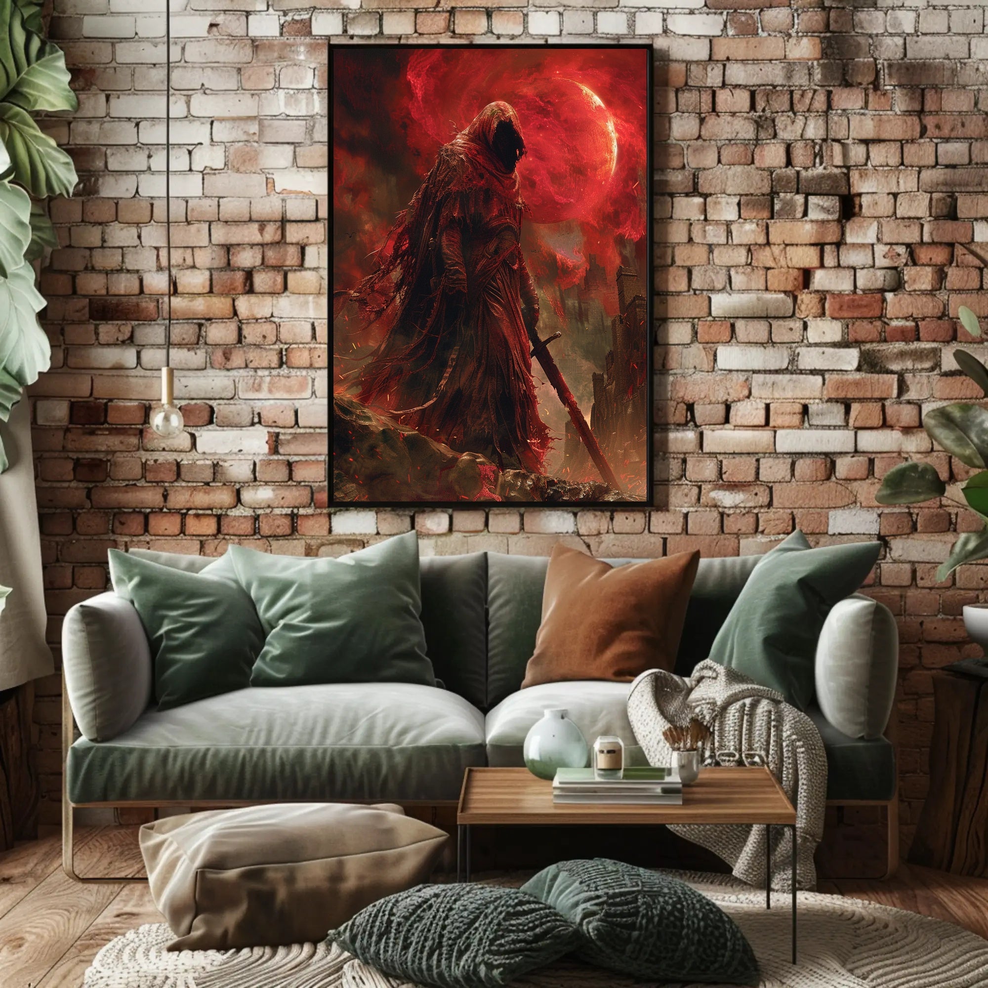 The Crimson Wraith Art Print Poster for Home Decor PosterGoat